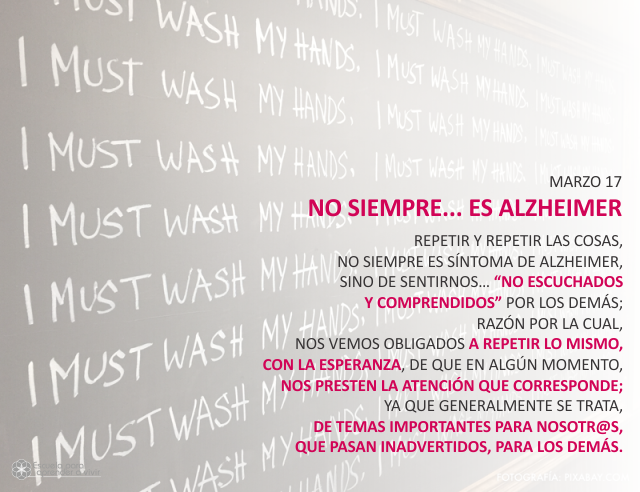 No siempre... es Alzheimer